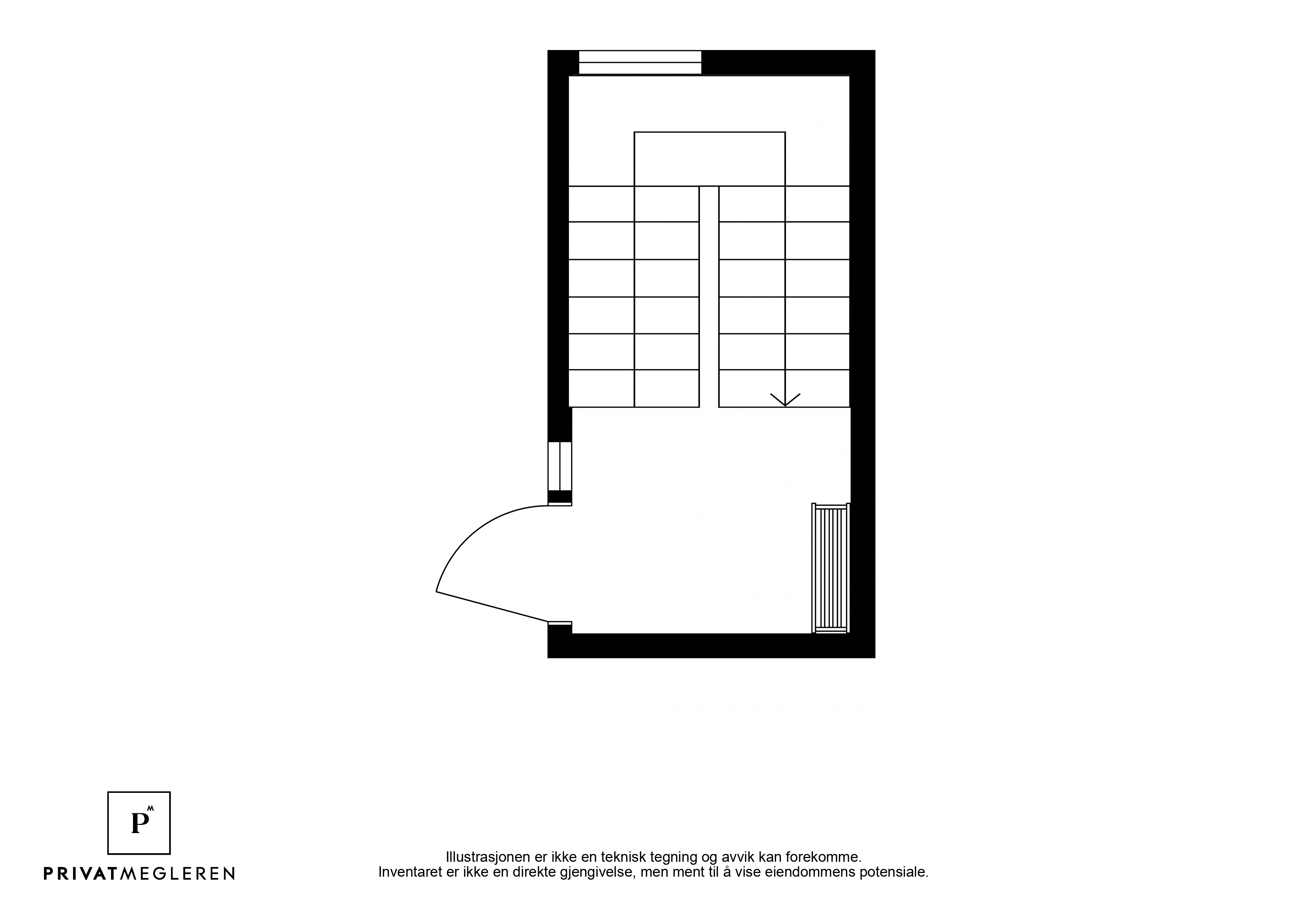 Inngangspartiet med trappeløp