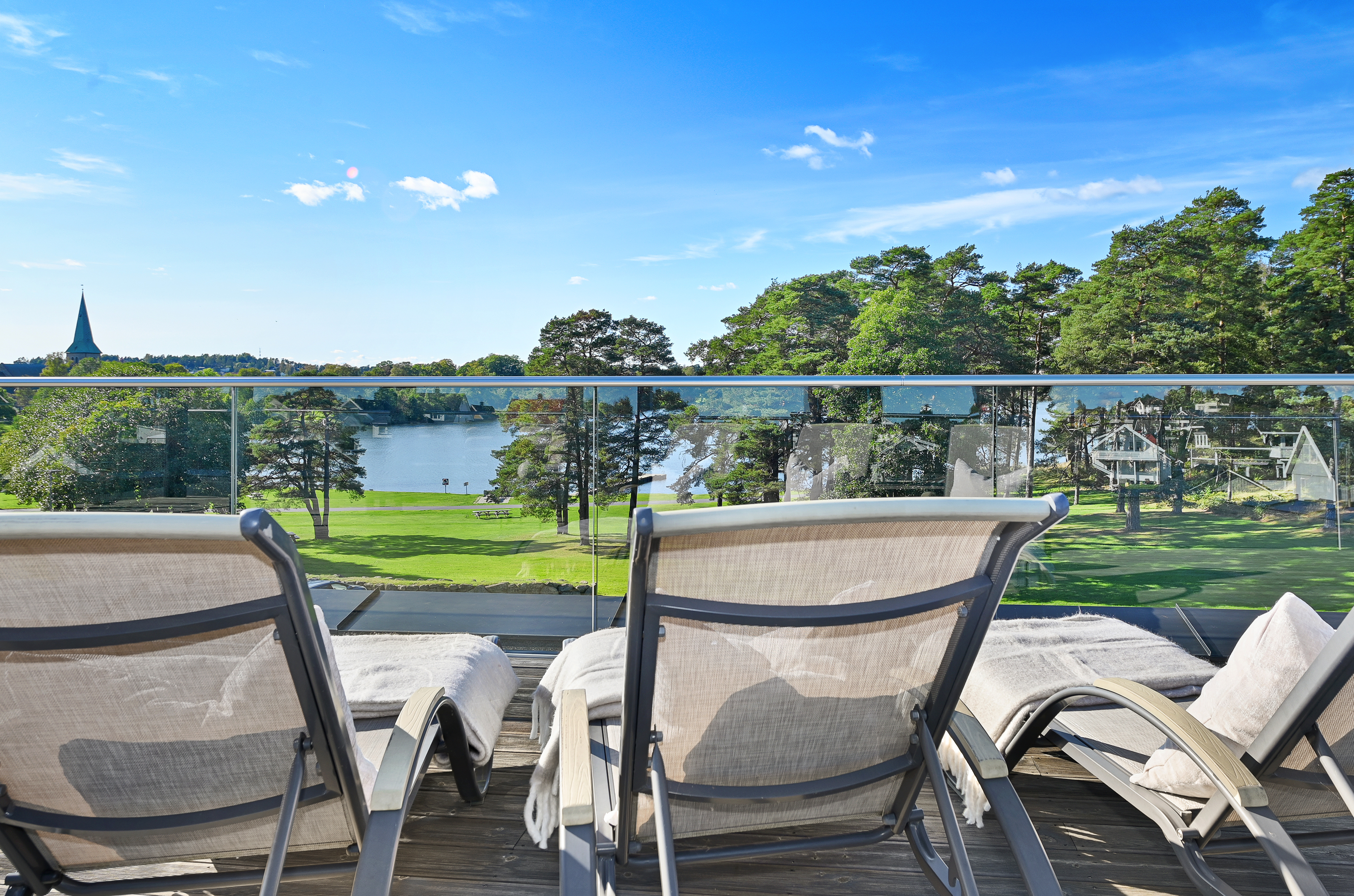 Her kan du nyte solnedgangen.