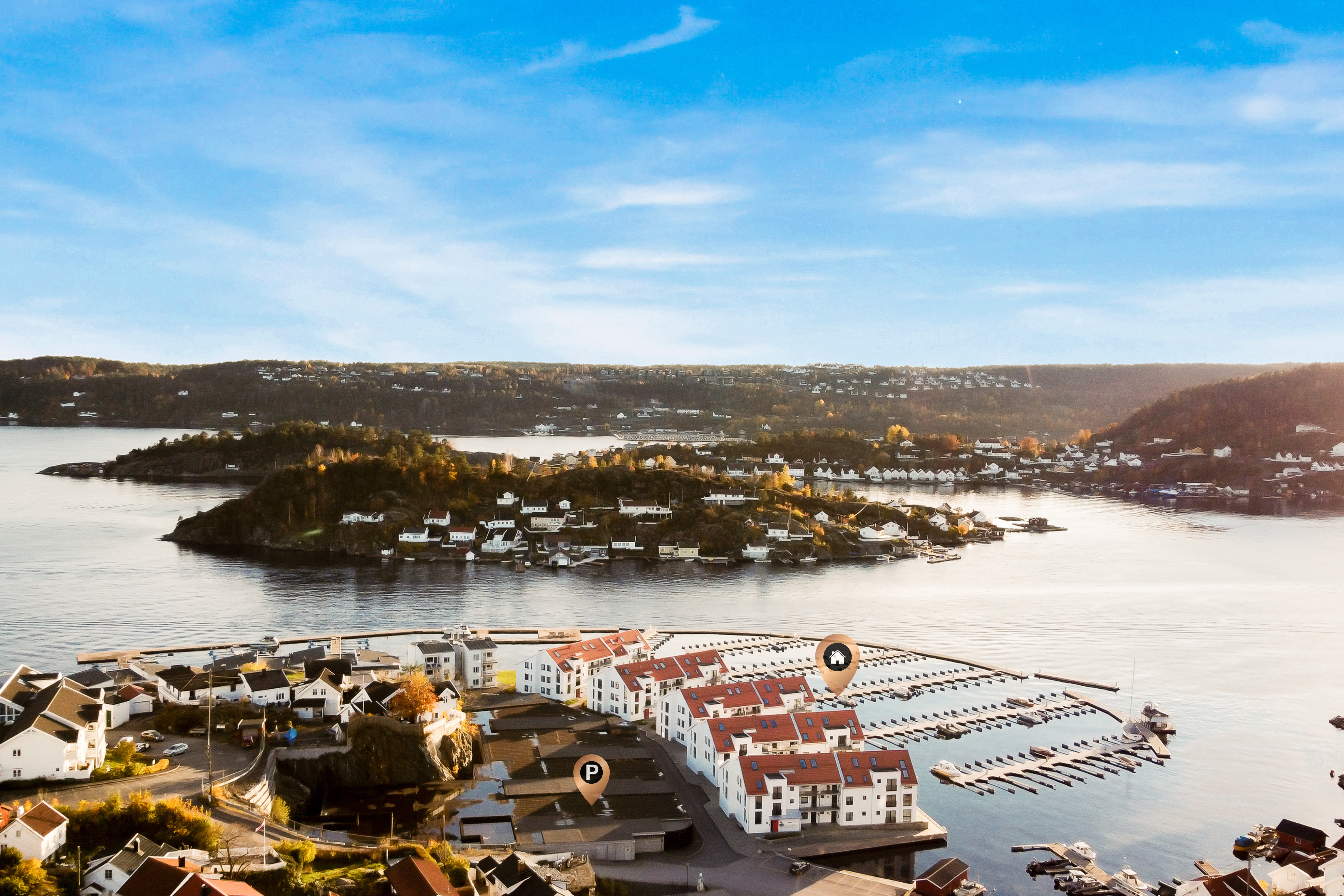 Her bor du med nærhet til sjøen, småbåthavn, og Kragerøs sjarmerende sentrum med butikker, restauranter og kaféer.